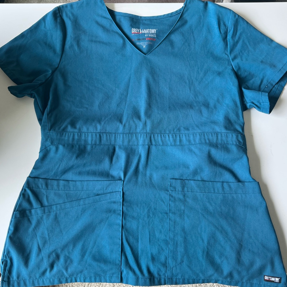 Caribbean blue Grey’s Anatomy scrub top